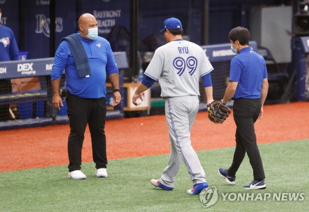 류현진 "부상이라고 할 정도 아냐…IL 오르지 않아도 될 것"