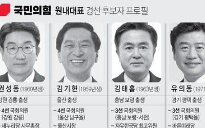 국민의힘, 오늘 새 원내대표 선출…4파전