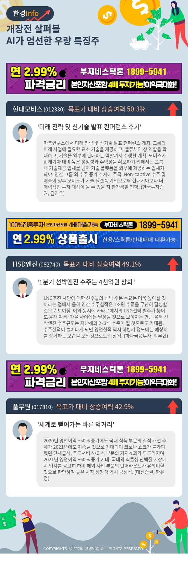 [포커스]개장전 살펴볼 AI가 엄선한 우량 특징주