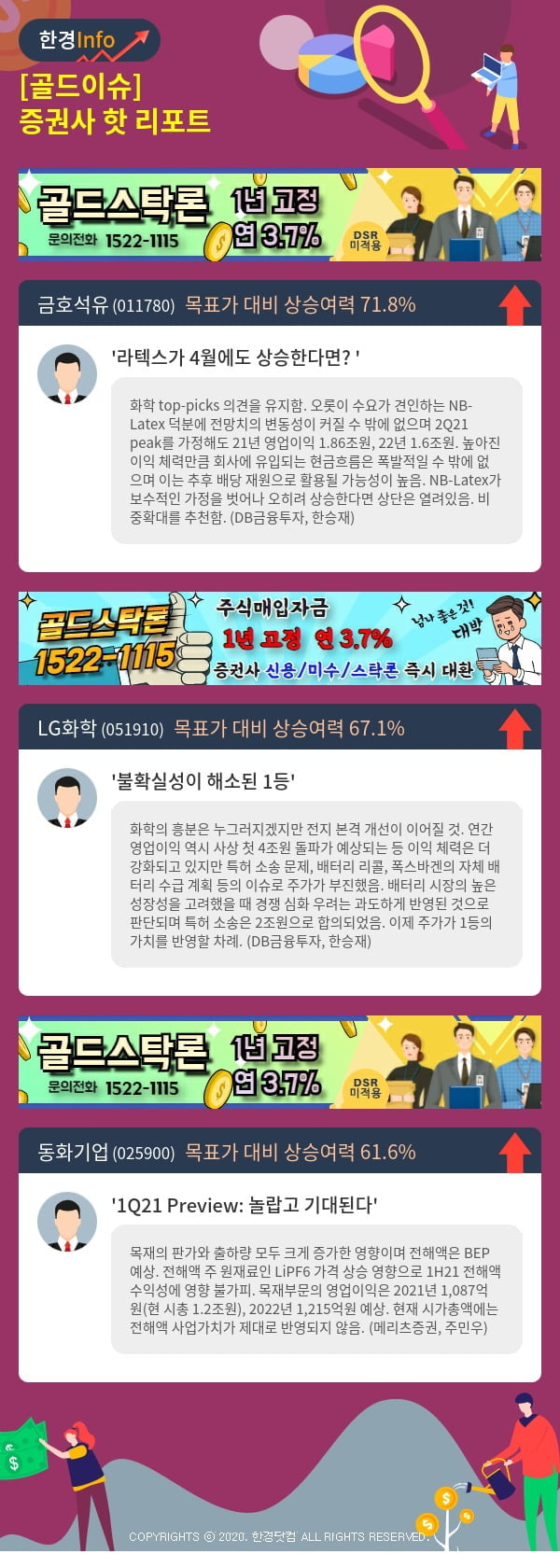 [골드이슈] 증권사 핫 리포트