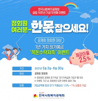 한국사회복지공제회, 1년 거치 정기예금 방식 '목돈수탁저축' 선보여