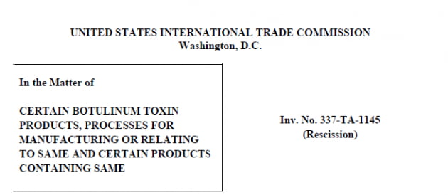 美 ITC 보톡스 최종판결 효력 상실?…또 엇갈리는 주장