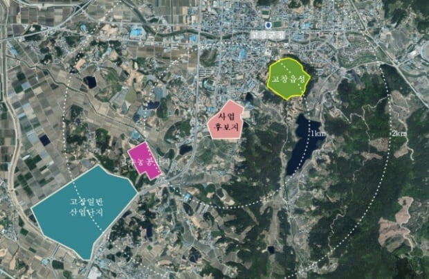 전북 고창군 도시개발계획./ 사진=고창군 홈페이지
