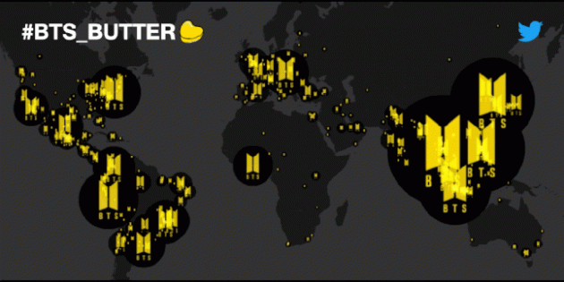 전세계가 녹아들었다…BTS '버터' 트윗 3억 건