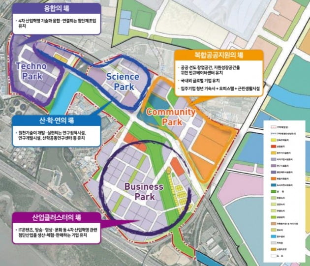 일산신도시의 사이언스&산학 클러스터 위치도. 고양시 제공