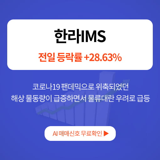 오후장 급등주는? - 한라IMS, 현대사료, 한일진공..