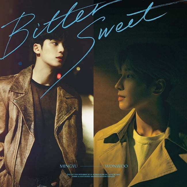 세븐틴 원우X민규, 디지털 싱글 ‘Bittersweet’ 메인 포스터 공개…치명적 매력