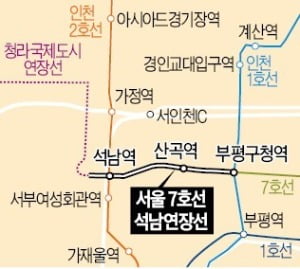 7호선 연장…인천 서구·부평구 집값 '들썩'