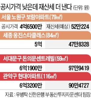 집값 더 싼데 세금은 더 낸다…'재산세 역전' 속출