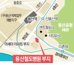 용산철도병원 부지에 주상복합, 3개동 최고 34층…685가구 공급