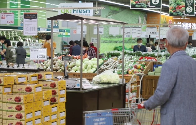 서울 소재 한 마트에서 시민들이 장을 보는 모습./사진=연합뉴스