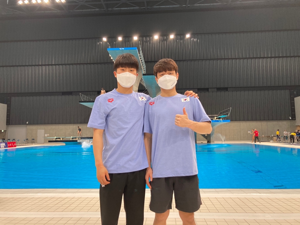 우하람-김영남, 한국 다이빙 싱크로 최초 올림픽 출전권 획득