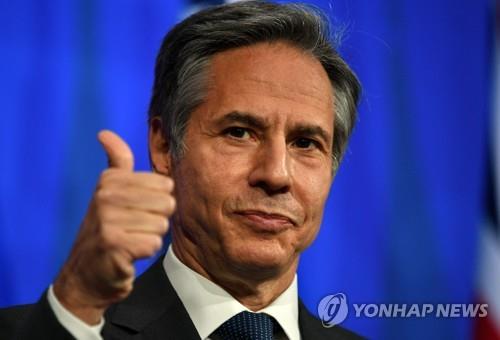 블링컨 "북, 외교적 관여기회 잡길 희망…말·행동 지켜보겠다"(종합)