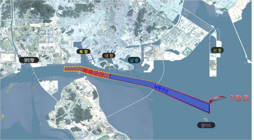 인천 내항∼북항 3.4㎞ 내년까지 준설…수심 12ｍ 확보