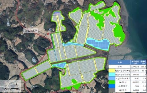 태안 안면도 폐염전에 국내 최대 300㎿ 규모 태양광 발전소 건설