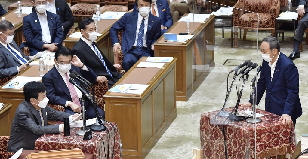 日스가, 국회 답변 통해 '올림픽 개최 실현' 반복 주장