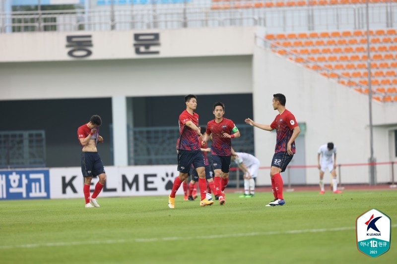 '조규성 극장골' 김천, 대전과 1-1 '진땀 무승부'