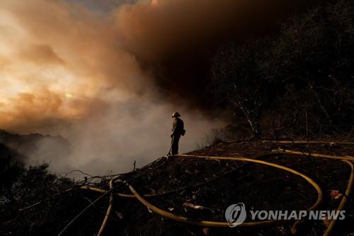 미 LA서 방화 추정 대형산불…주민 1천명·가축 긴급대피