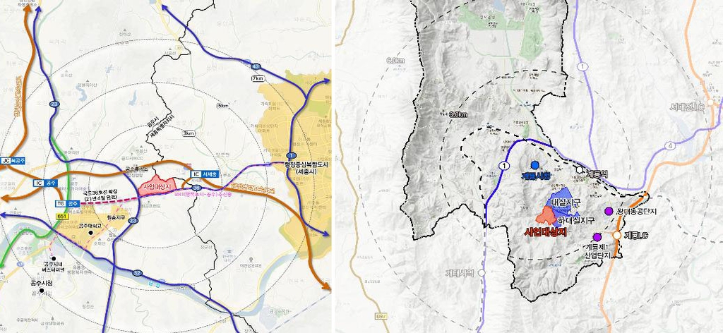 세종·대전 인구유입 노린다…충남 공주·계룡에 신도시 개발(종합)