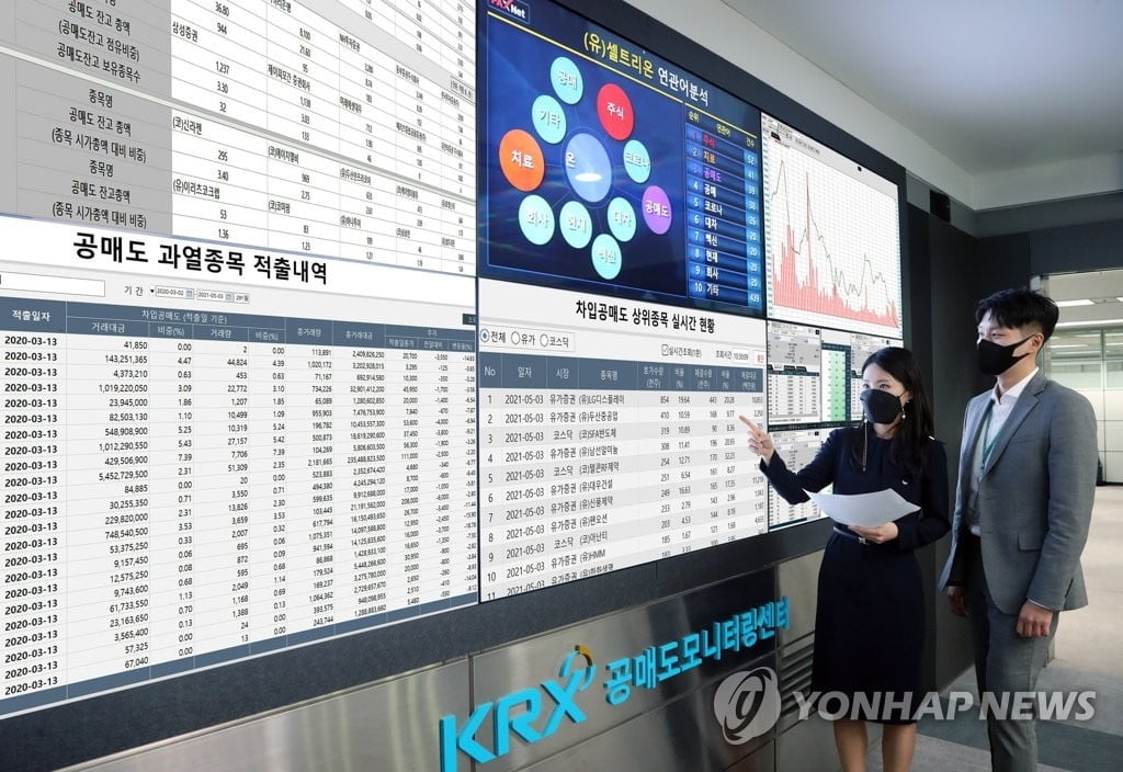 셀트리온 공매도 수익률 -5%...상위 10종목은?