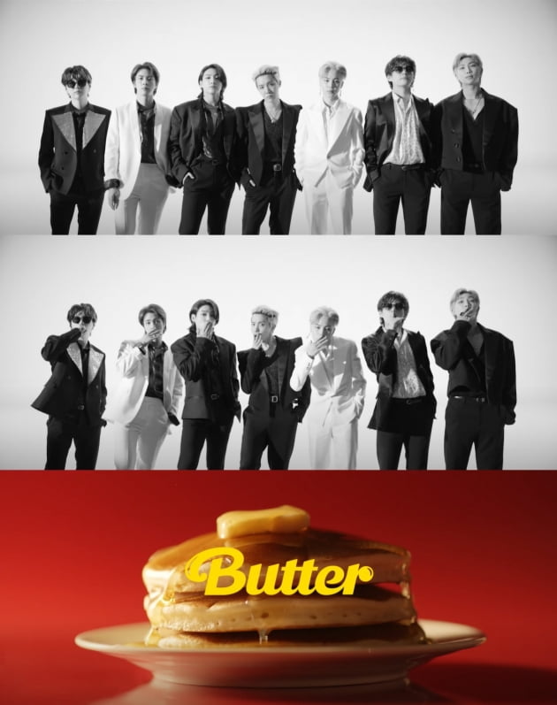 방탄소년단 'Butter' 뮤직비디오 티저./ 사진제공=빅히트뮤직