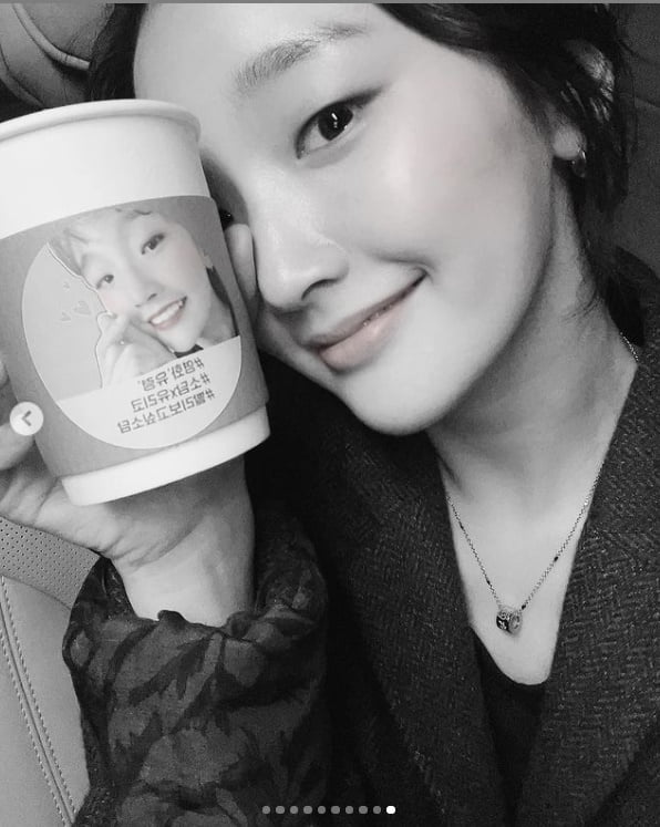 박소담 '팬들 커피차 선물에 러블리한 미소'[TEN★]