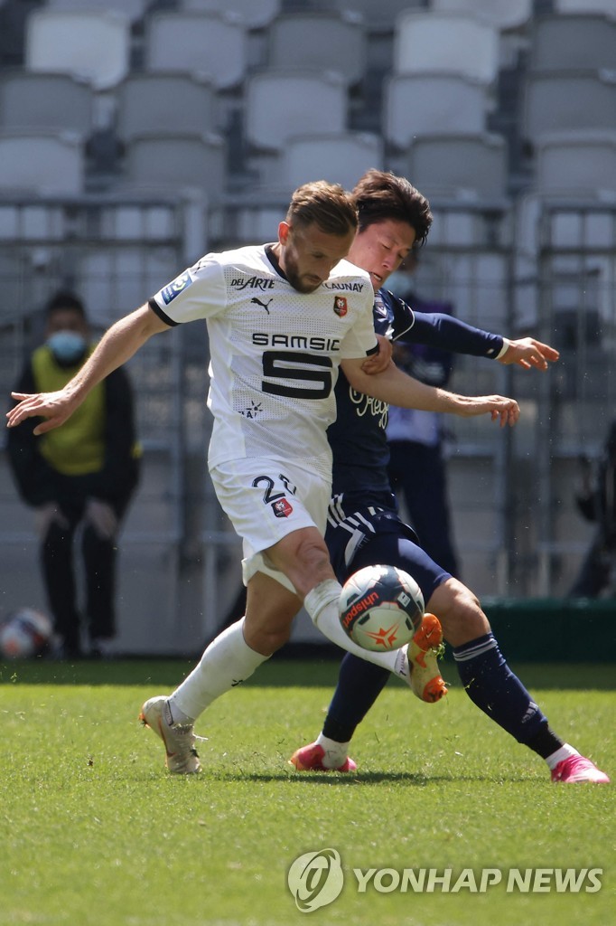 '황의조 3호 도움' 보르도, 렌에 1-0 신승…5연패 탈출(종합)