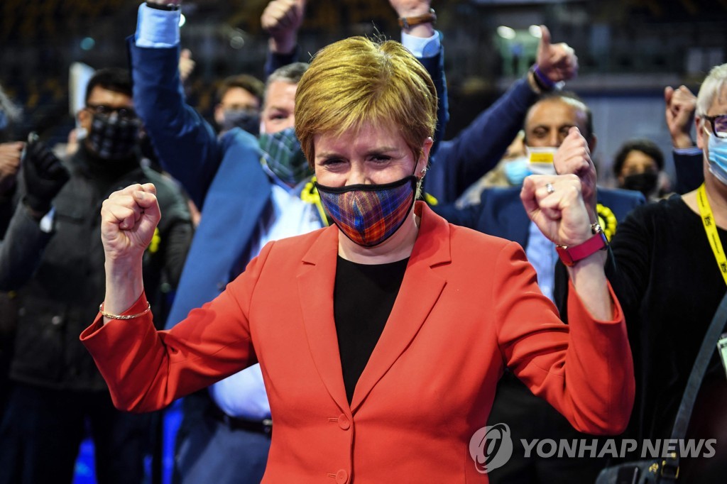 스코틀랜드국민당 선거 승리…"분리독립 투표 추진할 것"