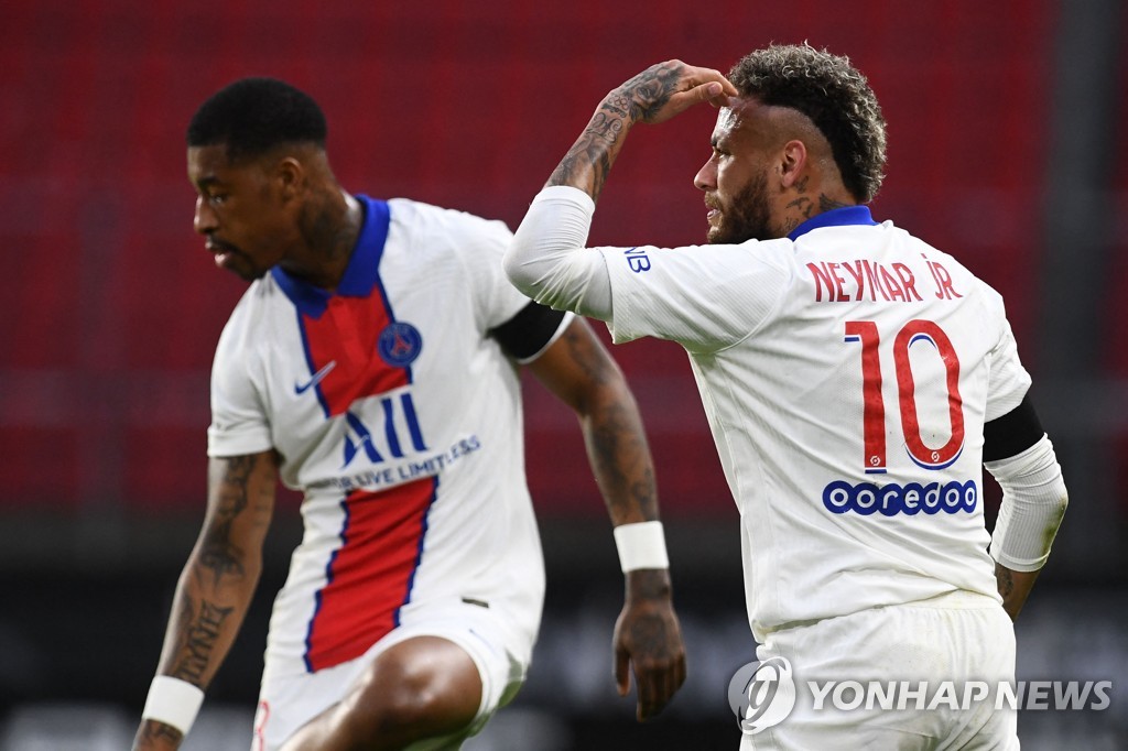 또 멀어지는 포체티노의 첫 우승…PSG, 렌과 1-1 무승부