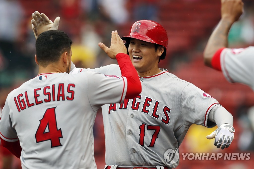 오타니, 9회 투아웃서 만화 같은 역전포…MLB 홈런 공동 선두