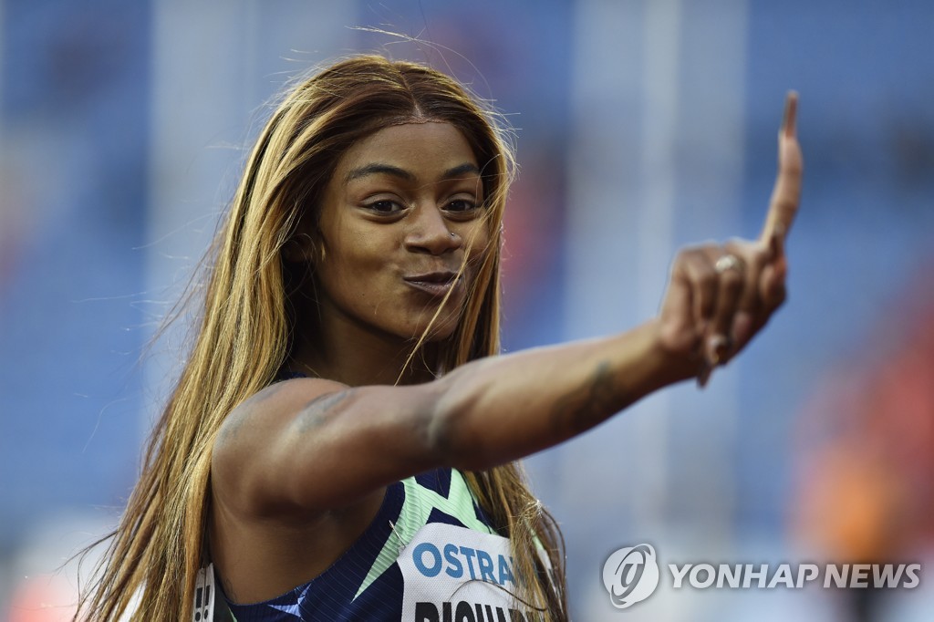 영국 어셔-스미스, 미국 리처드슨과 여자 100ｍ 대결서 승리