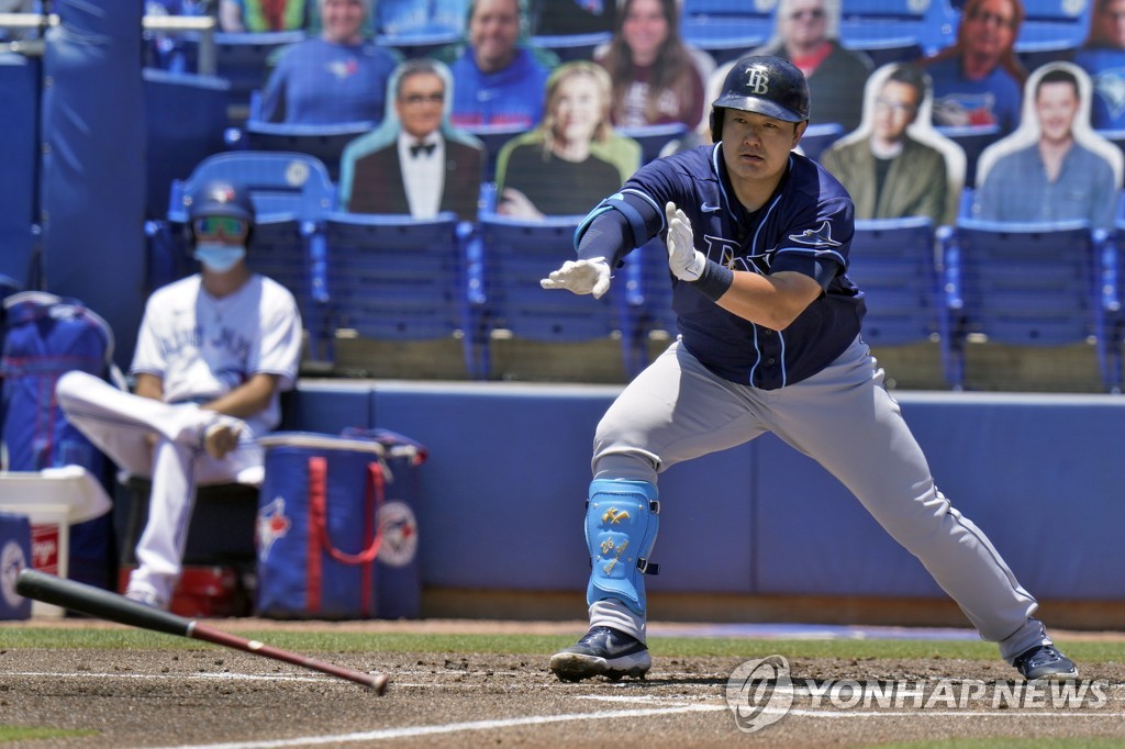 최지만, 1안타+2볼넷…타율 0.355·출루율 0.500