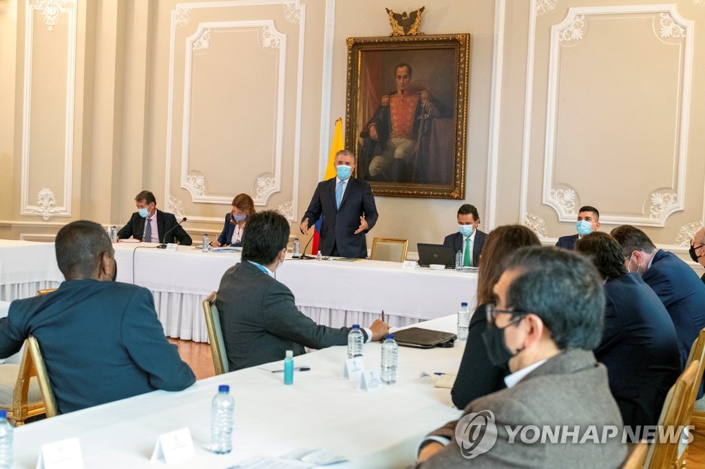 출구 안 보이는 콜롬비아 시위…코로나19 재확산도 계속