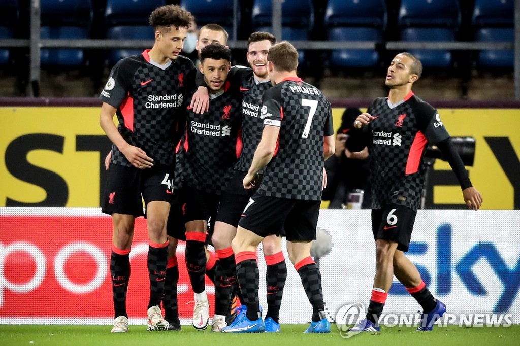 리버풀, 번리 3-0 완파하고 EPL 4위 도약…'UCL 보인다'