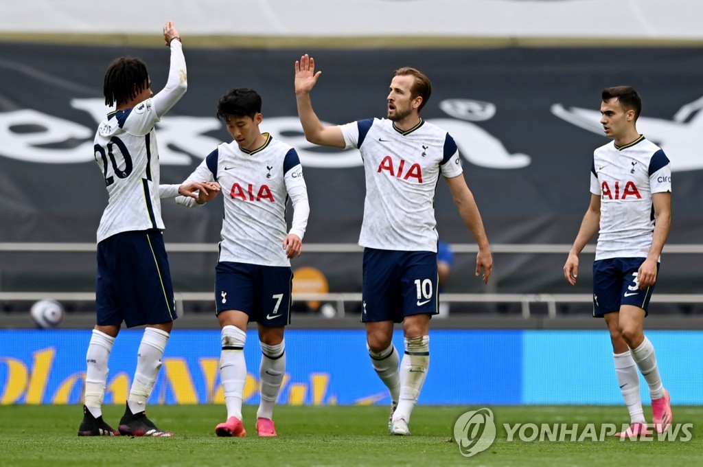 '손흥민 풀타임' 토트넘, 울버햄프턴에 2-0 완승…6위 도약