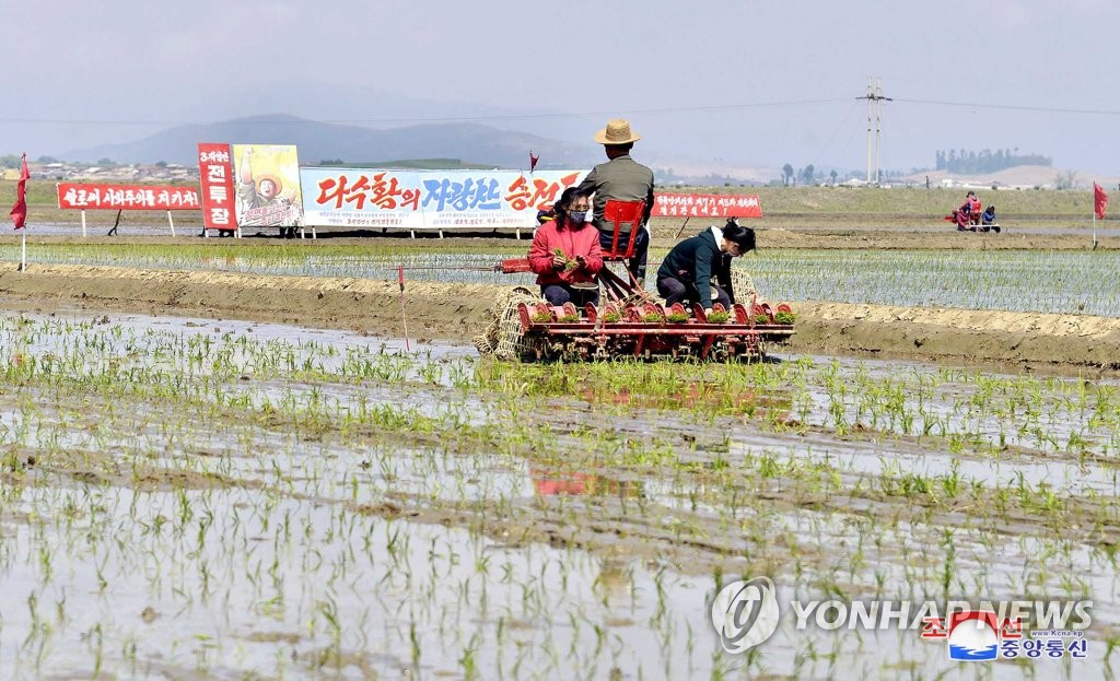 북한, 모내기철 농촌지원 총력…"경제건설 주타격의 전방"