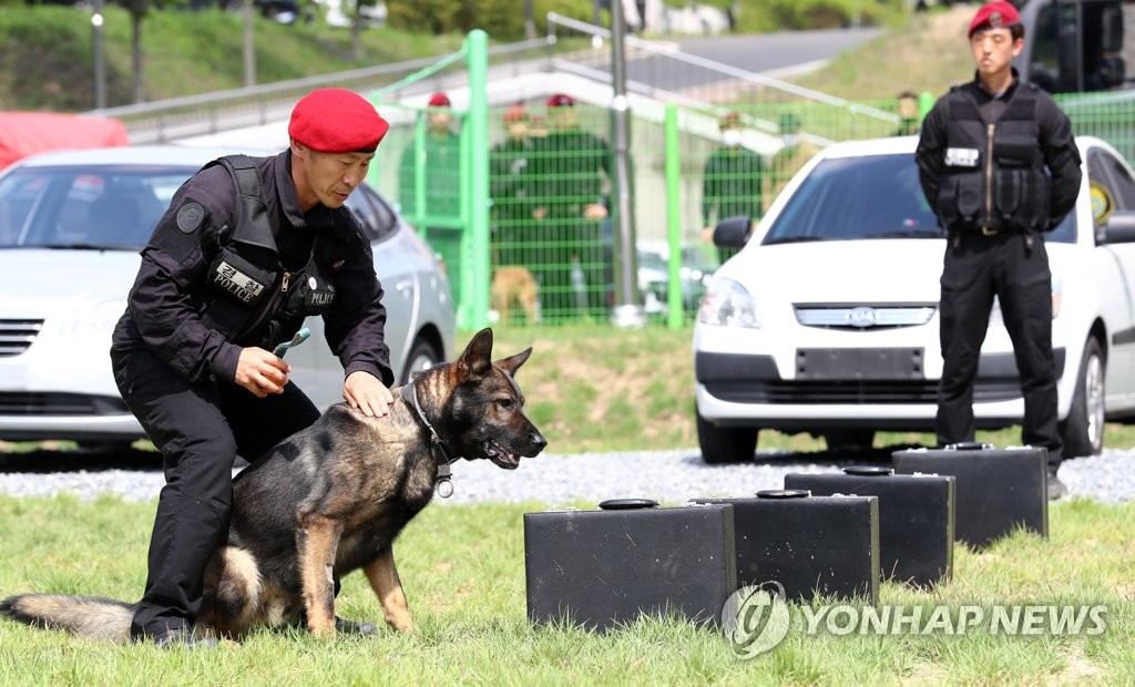 대인수색 등에 경찰견 활용 확대…마약탐지견도 도입