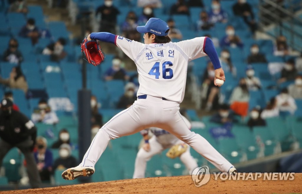 KBO리그 '4월 넘버원 투수'는 원태인…4승·평균자책점 1.16