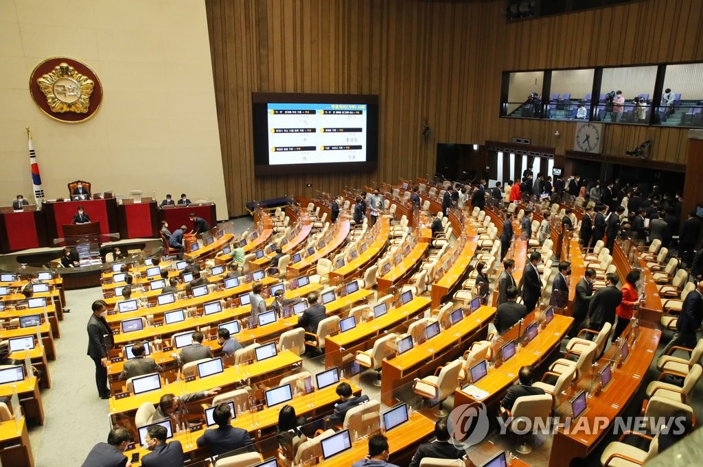 與, 김부겸 총리 인준안 단독처리…野 "협치파괴"(종합)