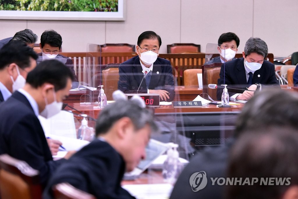 정의용 "美백신 한국군 공급, 한미연합훈련과는 별도"