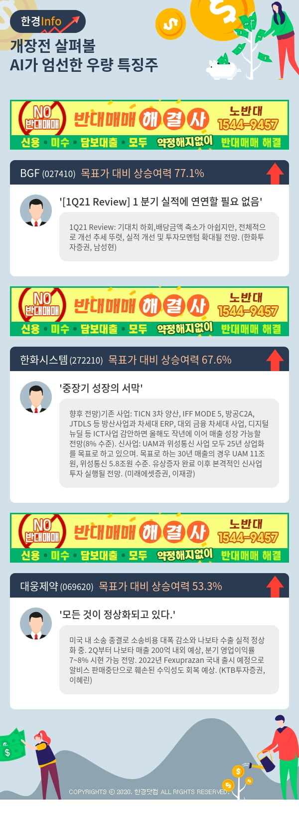 [포커스]개장전 살펴볼 AI가 엄선한 우량 특징주