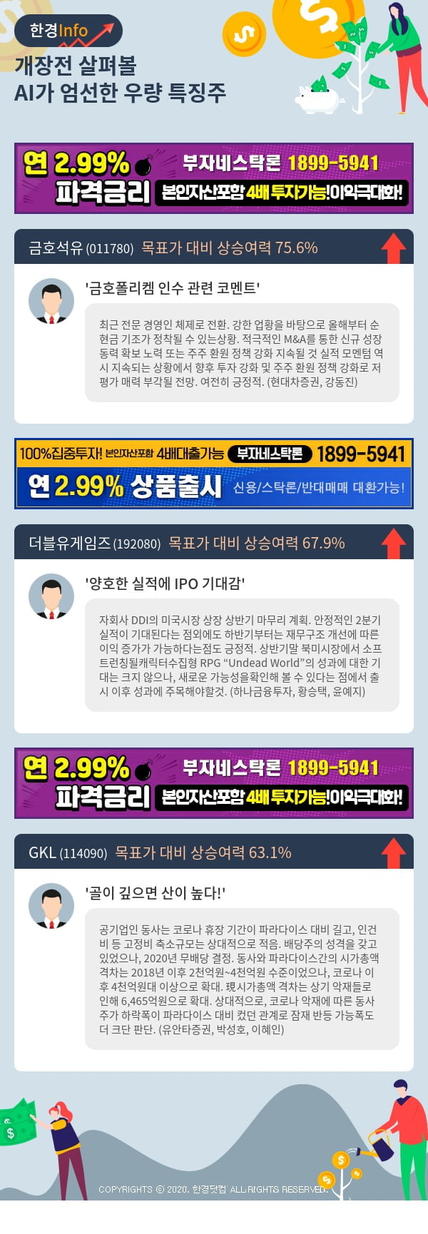 [포커스]개장전 살펴볼 AI가 엄선한 우량 특징주