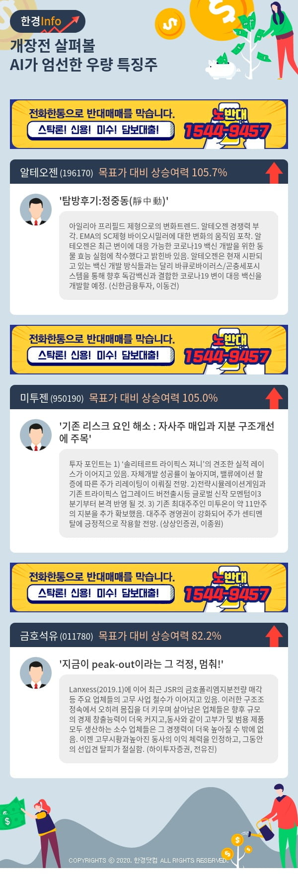 [포커스]개장전 살펴볼 AI가 엄선한 우량 특징주