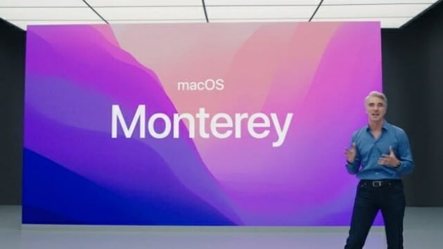 애플은 7일(현지시간) 세계개발자대회 WWDC 2021에서 맥용 새 운영체제인 '맥OS 몬터레이'를 공개했다. 사진=애플