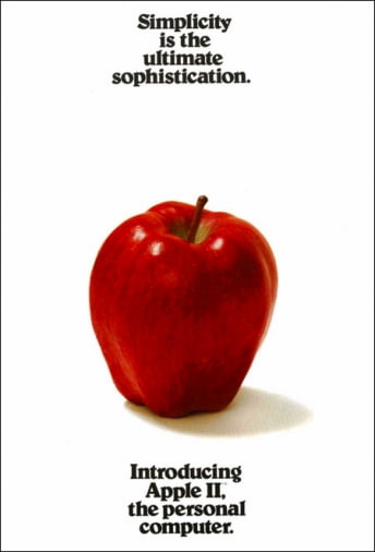 애플2 광고 ‘사과’ 편 (1977)  출처: 애플 홈페이지