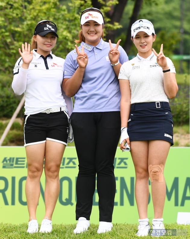 [포토] 김지영2-유해란-박현경, '카메라 앞에서 수줍은 미소~'