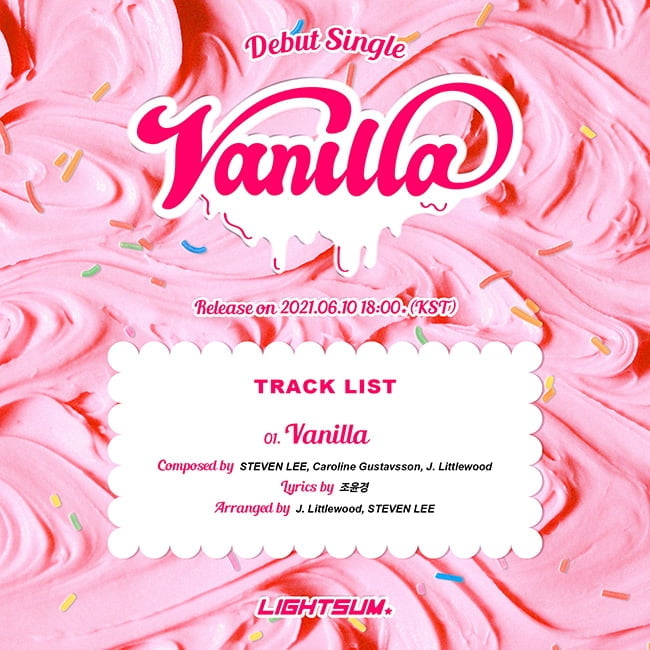 라잇썸, 데뷔 싱글 ‘Vanilla’ 트랙리스트 공개