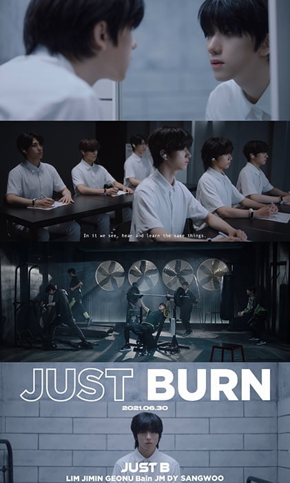 新보이그룹 JUST B, `JUST BURN` 트레일러 영상 공개…본격 프로모션 돌입