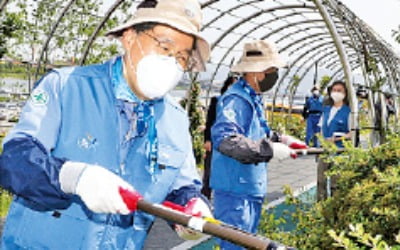 "지구 온도 낮춥시다" 최정우 회장, 환경정화 봉사