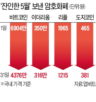 최악 5월 보낸 비트코인…"바닥 쳤다" vs "약세 지속" 팽팽